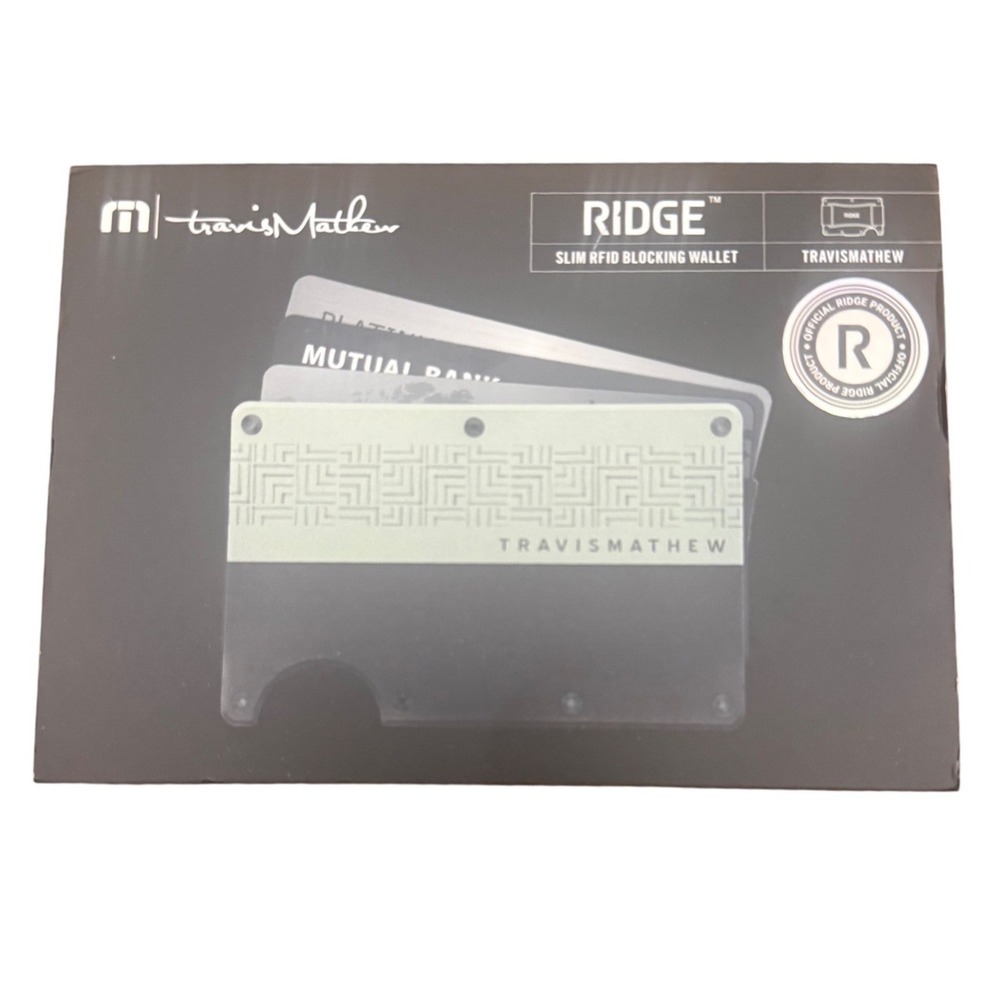 The Ridge X Travis Mathew Blocked Wallet NEW in Box